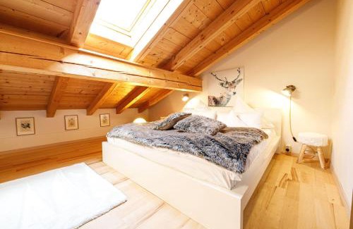 Untergrainau Apartamento | Dachgeschoss Wohnung Akelei am Fuße der Zugspitze