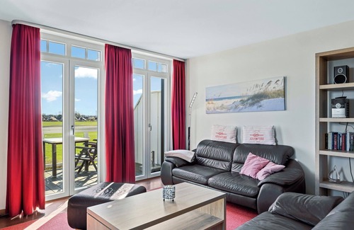 Wremen Apartamento | Dachgeschosswohnung in Strandnähe mit Sauna, Zwei Balkonen und Tollem Ausblick