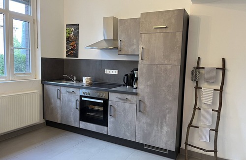 Luedinghausen Apartamento | Cocina temprana - retiro cómodo hoy: la "despensa" en el patio Dalhaus