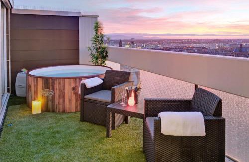 Oststadt Apartamento | Das Penthouse - Jacuzzi - BBQ - Dachterrasse