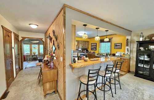 Grand Rapids Casa | Impresionante Deer Lake Home duerme 12 + 3 colchones de aire = 15.