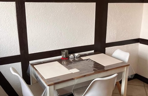Insel Poel Apartamento | Deine Auszeit an den Salzwiesen im Fachwerkhaus mit Gemeinsamer Küche & Eingang
