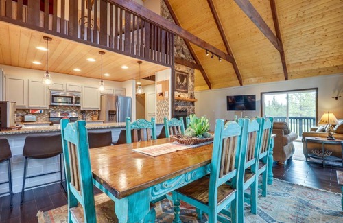 Angel Fire Casa | Deluxe A-Frame Home with Game Room and Deck!