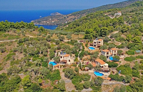 Votsi Villa | Deluxe Alonissos Island Villa | Villa Petra | Private Pool | Sea View | 2 BDR | Raches