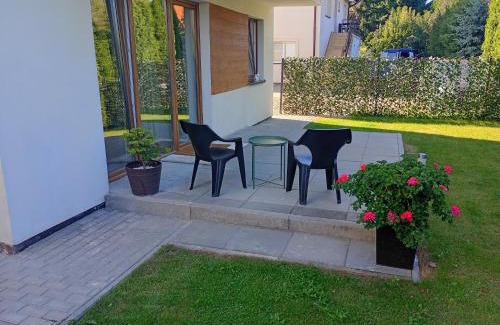 Ciechanow Apartamento | Deluxe Apartament kuchnia z tarasem i parkingiem na wyłączność