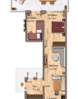 Gmund am Tegernsee Apartamento | DeLuxe Wohnung am Tegernsee Gschwandtnerhof