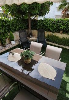 Les Deveses Apartamento | Denia Beach Apartment Jardín privado y piscina