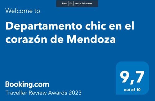 Centro de la ciudad de Mendoza Apartamento | Departamento chic en el corazón de Mendoza