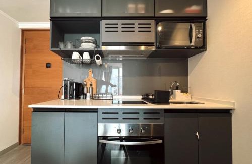 Downtown Santiago Apartamento | Departamento de Una Habitación, Terraza con parrilla,