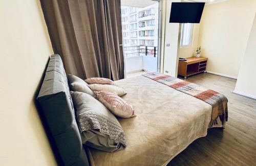 Macul Apartamento | Departamento estudio en Macul hasta 3personas, a pasos del metro incluye estacionamiento