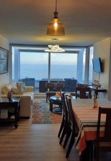 Renaca Apartamento | Depto equipado frente al mar. Excelente terraza