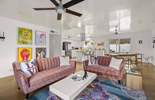 Village Grove Casa | Desert Mirage: Retro Chic w/ Pool, Grille & Bocce