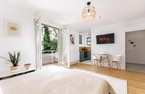 Linz Apartamento | Design-Apartment in Linz mit Netflix & Balkon