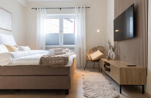 Hamme Zentrum Apartamento | Design Apartment - Küche - Komfort - Zentral