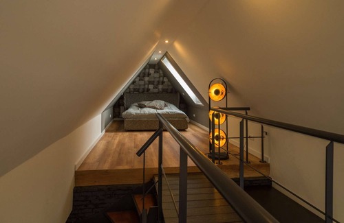 St. Peter-Ording Apartamento | Estudio de diseño en 2 niveles. Piscina, sauna, jardín, terraza.