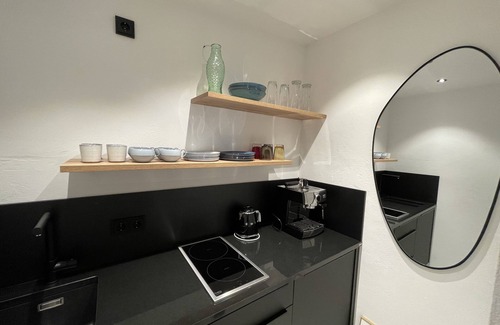 Untergrainau Apartamento | Design studio with a view of the Zugspitze