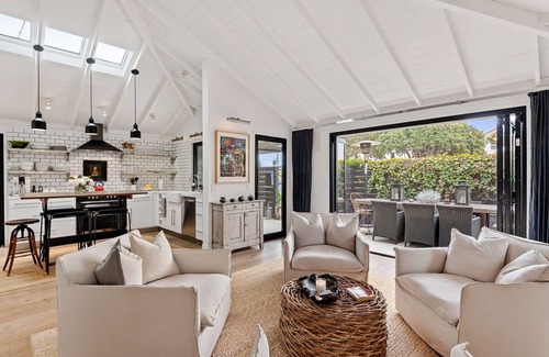 East Mesa Casa | Designer Home just Steps From The Beach with Hot Tub & Fire Pit