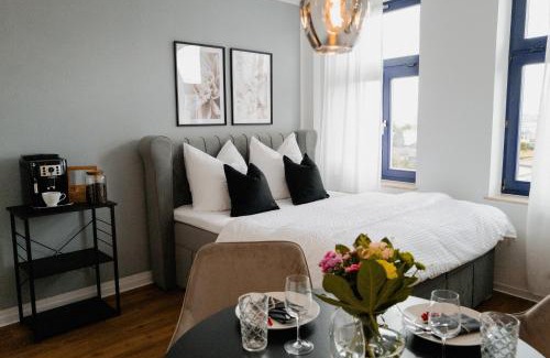 Wismar Apartamento | Designoase für 3 mit Blick auf den Wismarer Hafen