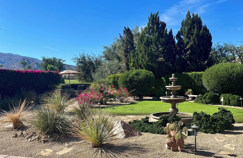 La Quinta Casa | Desirable 2BR, 2BA house with breathtaking views, putting green, and golf cart!