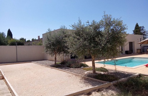 Lignan-sur-Orb Casa | Detached house with private air-conditioned swimming pool pétanque court