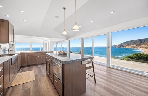 Montara Casa | Distinguished Oceanfront Point Estate with Iconic Beach + Mountain Vistas