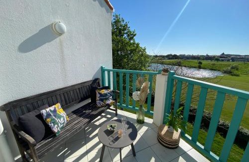 Bourgenay Apartamento | Djiiméé, Piscine & vue apaisante sur Golf, 5 pers