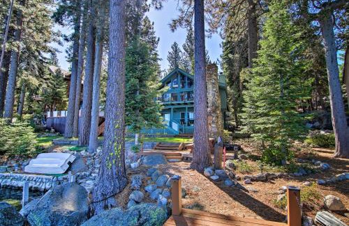 Meeks Bay Casa | Dock Access and Hot Tub Waterfront Meeks Bay Home