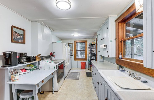 Dedham Cabaña | Dock, Beach, Views: Rustic Green Lake Cottage