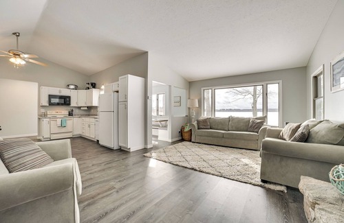 Cadillac Casa | Dock & Views: Lake Mitchell Home in Cadillac!
