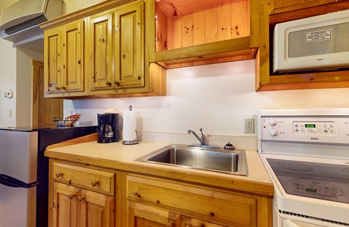 Northport Cabina | Dog-friendly cabin with wooded views, fireplace, AC near outdoor recreation