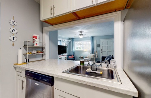 Westgate Casa | Dog-friendly hideaway with patio, smart TVs, electric fireplace, games, & AC