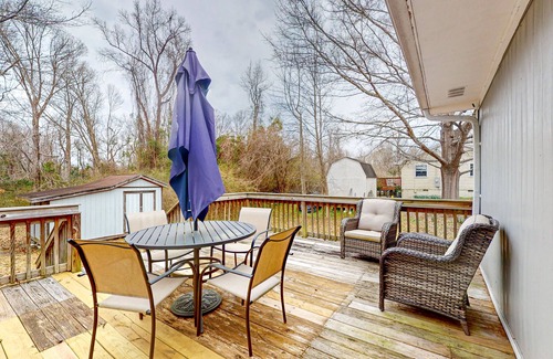 Westgate Casa | Dog-friendly hideaway with patio, smart TVs, electric fireplace, games, & AC
