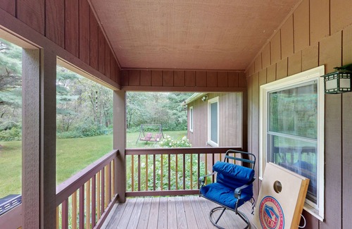 Big Bay Casa | Dog-friendly home near Petenwell Lake - gas grill & outdoor dining area