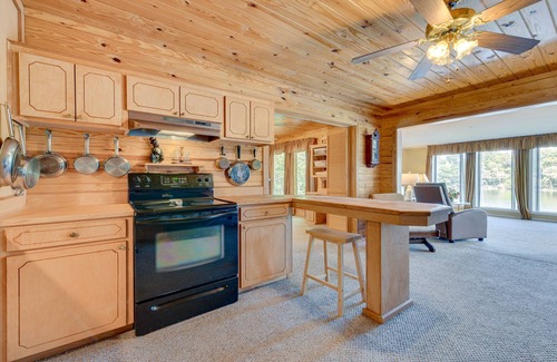 Jonesville Casa | Dog-Friendly Home on Black River Lake w/ Boat Dock