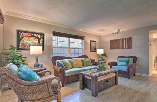 New Smyrna Beach Casa | Dog Friendly Home by Flagler Avenue! Fenced Yard and Garage! Walk to the Beach!