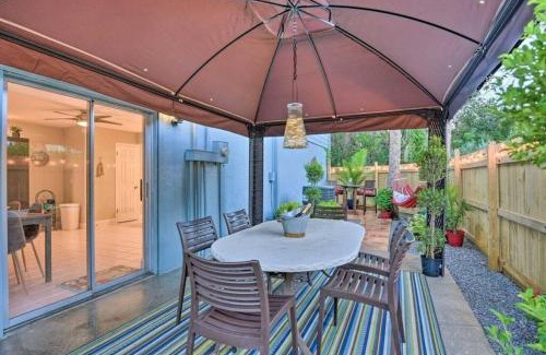 New Smyrna Beach Casa | Dog Friendly Home by Flagler Avenue! Fenced Yard and Garage! Walk to the Beach!