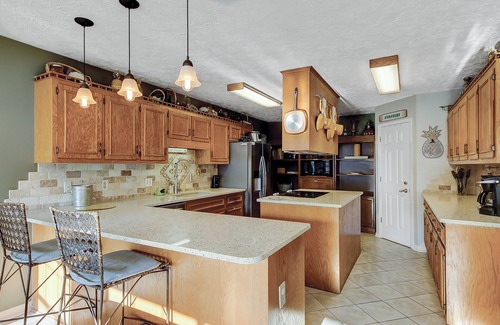 Surfside Beach Casa | Dog-friendly home with private pool, gas grill, 2 firepits, enclosed yard, AC