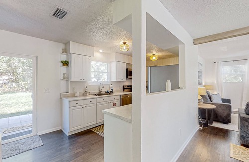 St. Augustine South Casa | Dog-friendly home with fenced yard, patio, grill, & park across the street