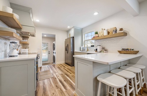 Downtown Casa | Dog-friendly home with a firepit, yard, washer/dryer, central AC & game room