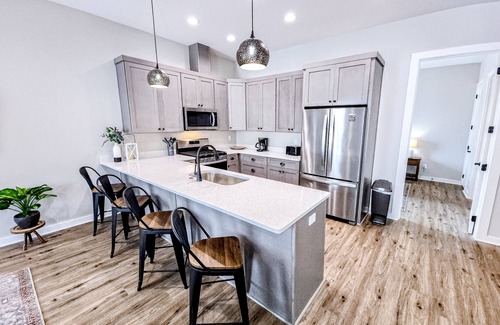 Port St. Joe Casa | Dog-friendly home with two full kitchens, balcony, AC, washers & dryers