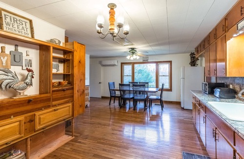 Sylva Casa | Dog-friendly home with a firepit, fireplace, grill, pool table, & air hockey