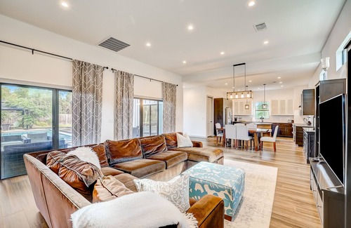 Hudson Bend Casa | Dog-friendly home with pool, grill, central AC, & Washer/Dryer