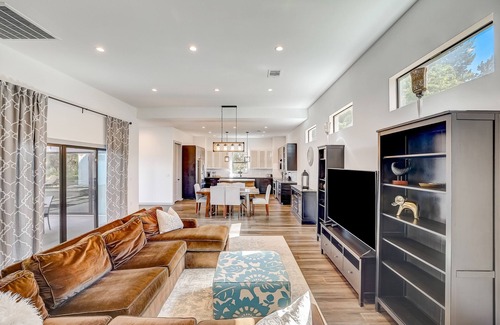 Hudson Bend Casa | Dog-friendly home with pool, grill, central AC, & Washer/Dryer