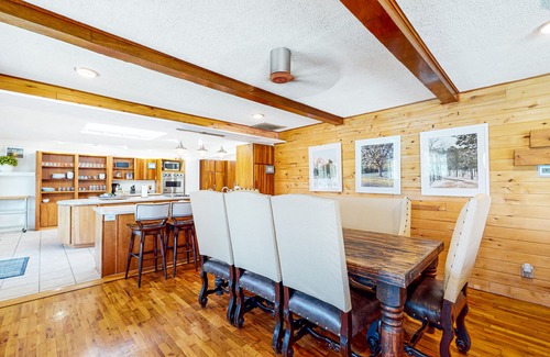 Garfield Casa | Dog-friendly home with lake views, washer/dryer, pool, basketball & fireplace