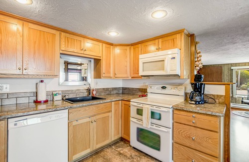 Netarts Casa | Dog-friendly home with water views, washer/dryer & fireplace - close to beaches