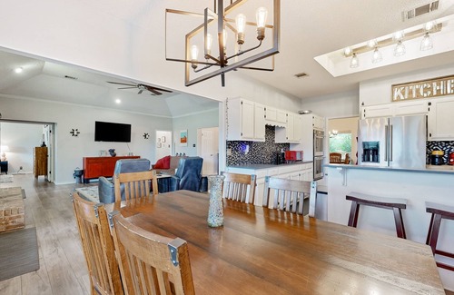 Austin Casa | Dog-friendly house with private pool, patio, grill, central AC, & washer/dryer