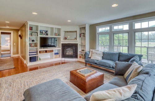 Isle La Motte Casa | Dog-friendly lake home with private beach, dock, firepit, barn, & treehouse