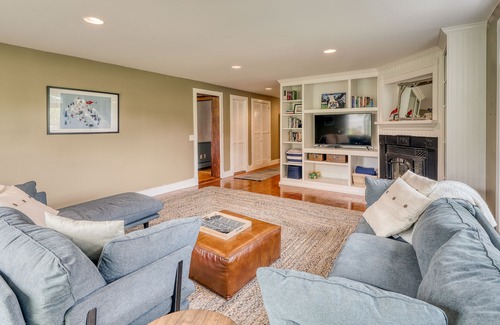 Isle La Motte Casa | Dog-friendly lake home with private beach, dock, firepit, barn, & treehouse