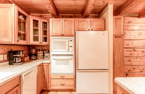 Presque Isle Casa | Dog-friendly, lakefront home with a wood fireplace, decks, dock, & AC