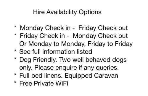 Prestatyn Casa | Dog Friendly Lovely Caravan by Beach Prestatyn N Wales 6 Berth Read full Host details before booking Mon in to Fri out Fri in to Mon out Mon to Mon Fri to Fri ONLY